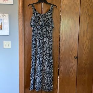 Black and white maxi dress